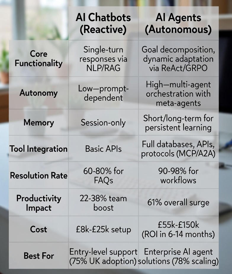 AI Chatbots v Agents